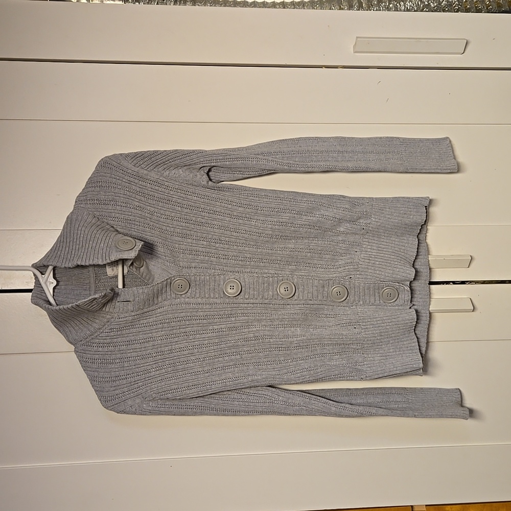 Button down sweater